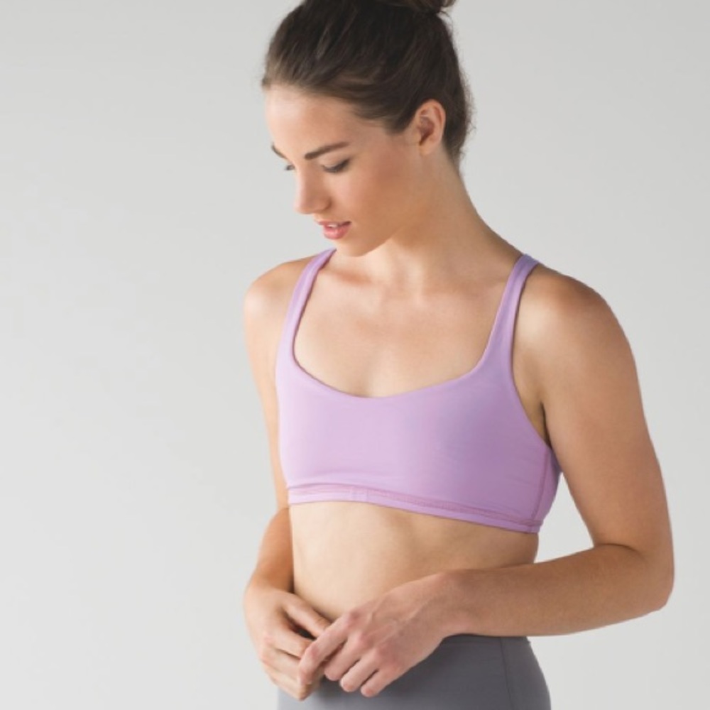 LULULEMON Free to Be sports Bra in rose blush